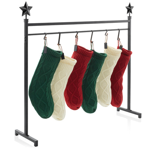 3-ft Christmas Stocking Holder Stand - Holiday Decor Display - Black